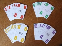 4 kleuren kaarten reeks 1 t/m 12 / Bron: ottergraafjes