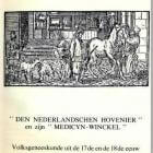 Nederlandschen Hovenier en zijn Medicijnwinckel