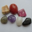 Edelstenen - agaat, amethist en bergkristal