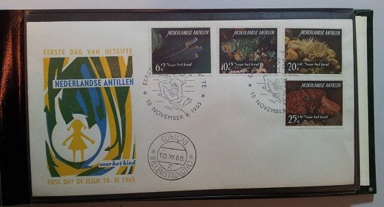 First day envelope with stamps from the Netherlands Antilles